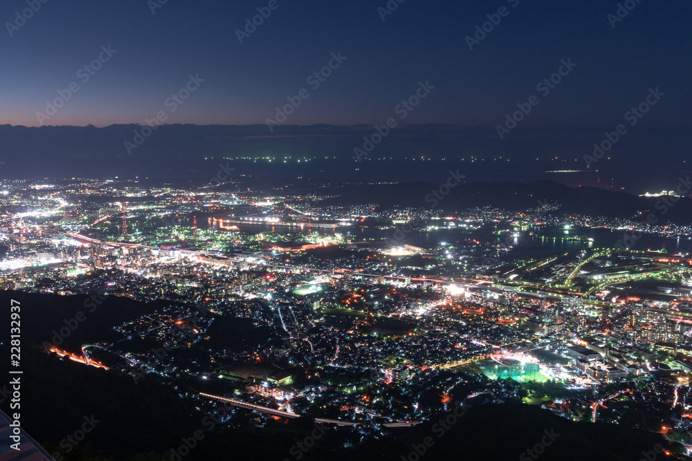新日本三大夜景(皿倉山展望台) 新日本三大夜景(皿倉山展望台)
