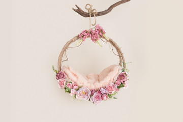 Lovely flower background for newborn baby, concept of newborn baby.