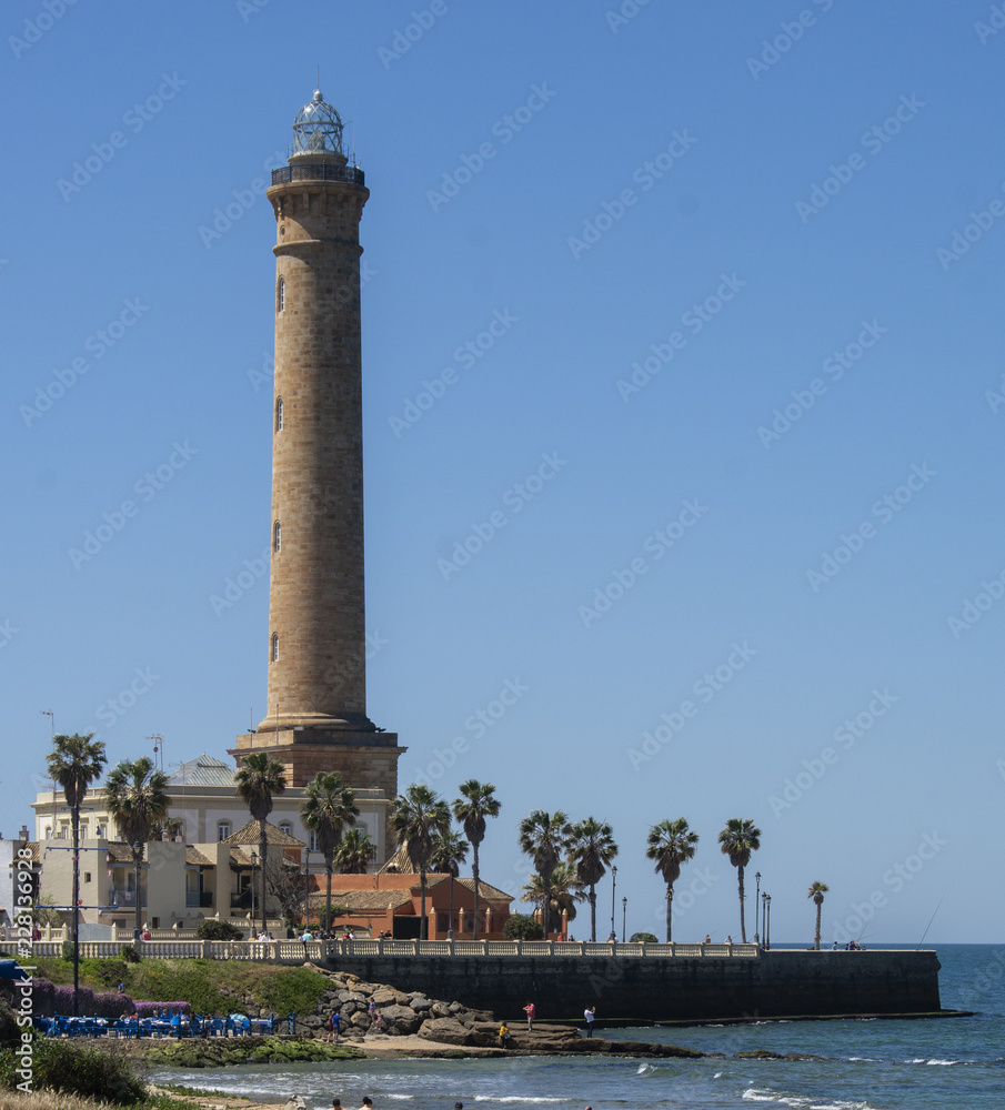 Lighthouse in Chipiona, Spain