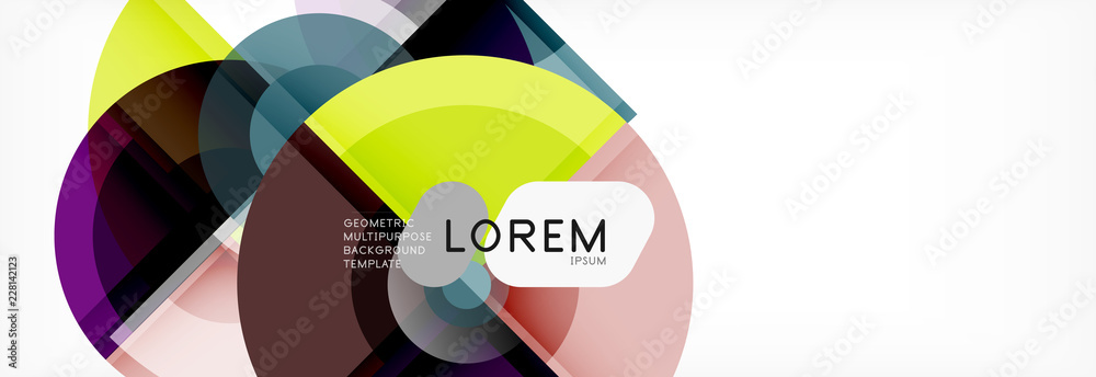 Vector fantastic circle modern geometric background template Vector fantastic circle modern geometric background template