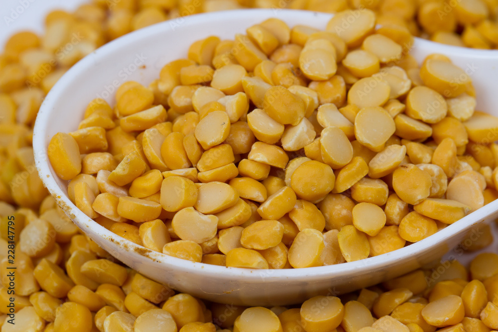 Chickpea Lentils seeds isolated on white background. Chickpea Lentils seeds isolated on white background.