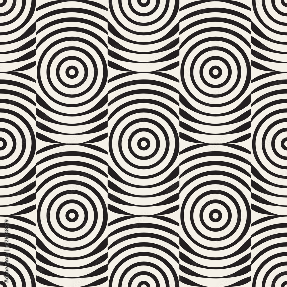 Fototapeta premium Seamless Pattern - modern abstract vector design - repeating geometric elements
