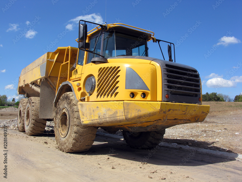 Fototapeta premium Giant Mining Earth Moving Dumper Truck Vehicle