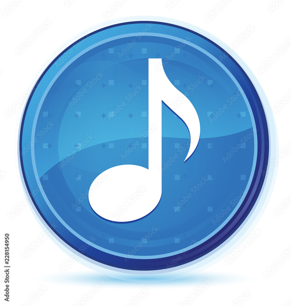 Music icon midnight blue prime round button Music icon midnight blue prime round button
