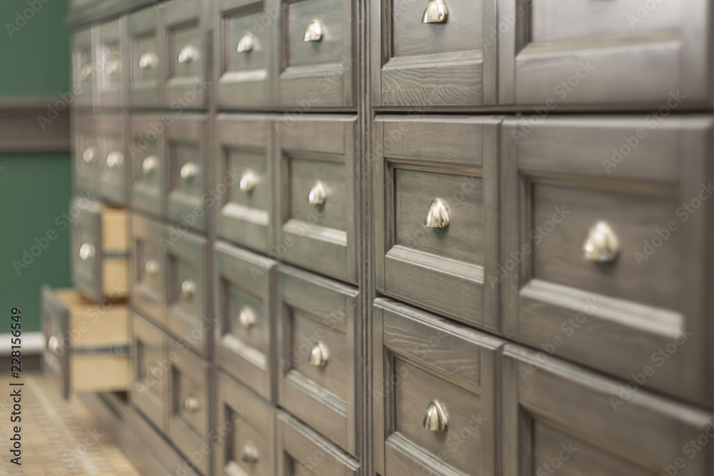 set of wooden drawers with iron handles set of wooden drawers with iron handles