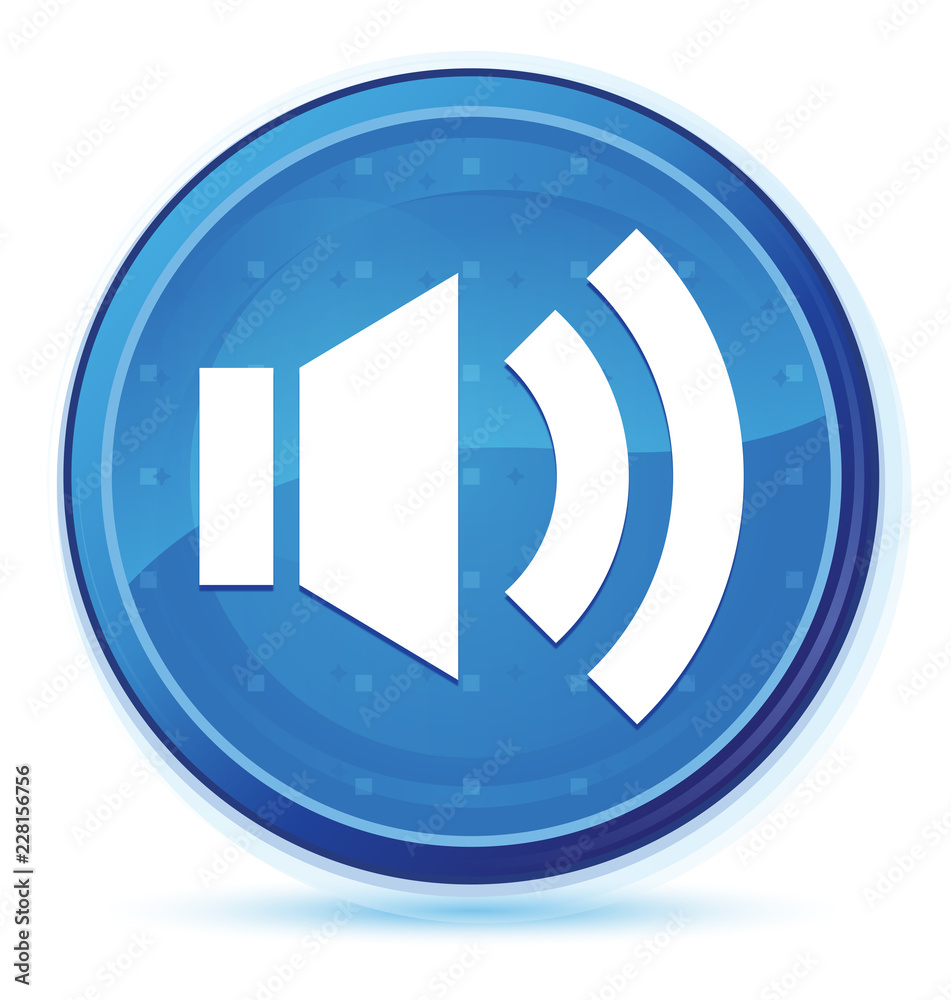 Volume icon midnight blue prime round button
