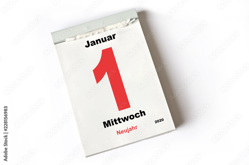 1. Januar 2020 Neujahr