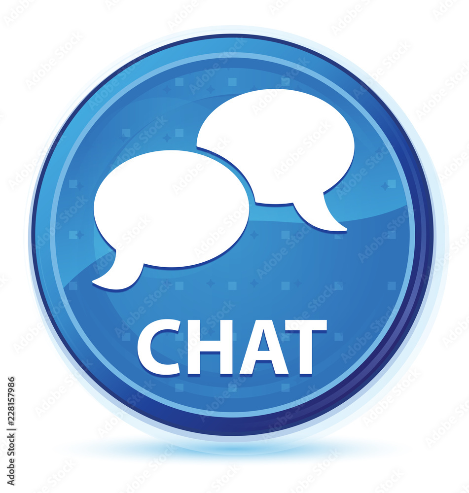 Chat midnight blue prime round button Chat midnight blue prime round button