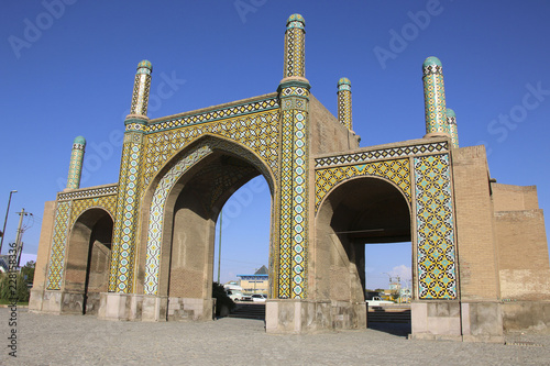 Qazvin Gateway or Darbe Kushk Gate, Qazvin, north-west Iran photo