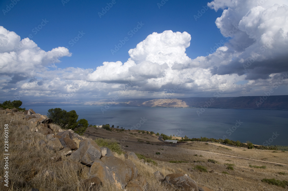 Sea of Galilee in winter