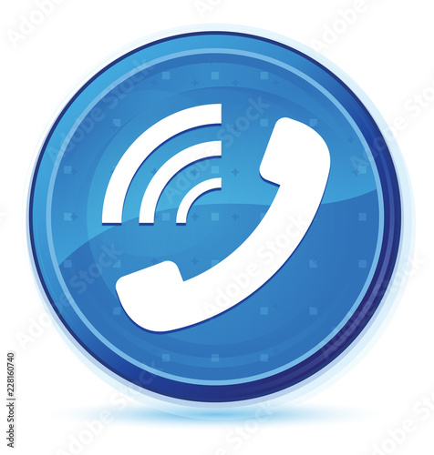 Phone ringing icon midnight blue prime round button