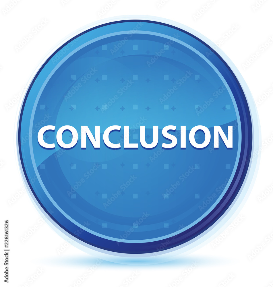 Conclusion midnight blue prime round button Conclusion midnight blue prime round button