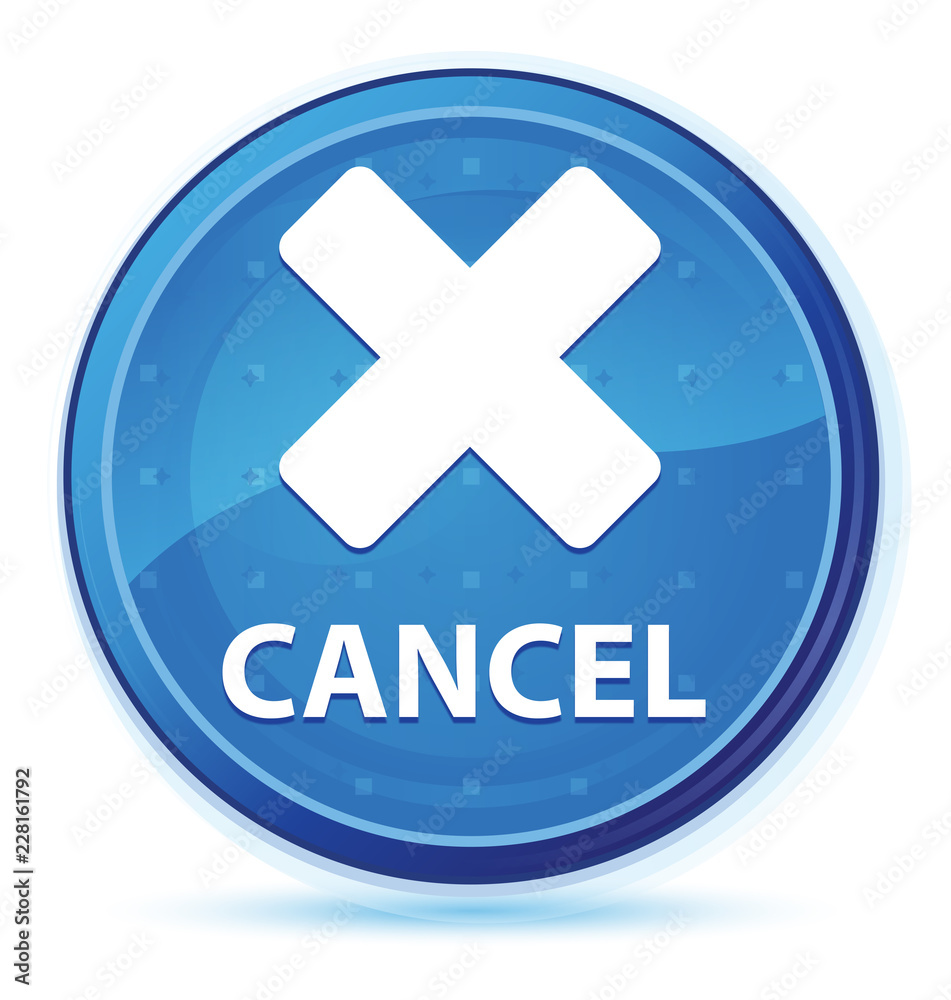 Obraz premium Cancel midnight blue prime round button