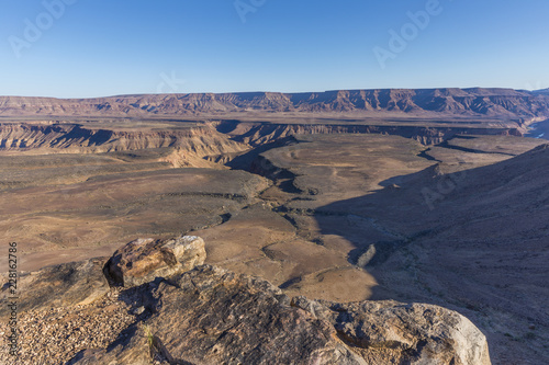 Fish River Canyon, world's second largest canyon, Hobas, South Namibia. photo