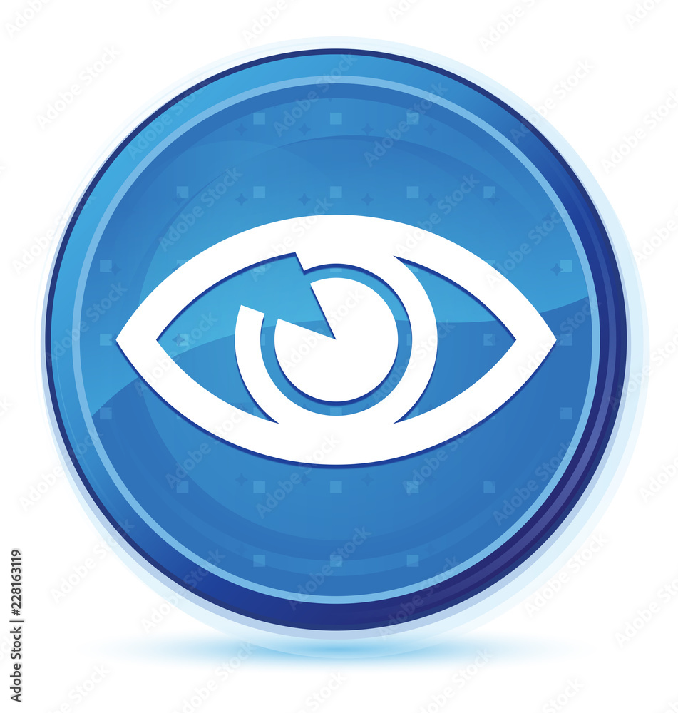 Fototapeta premium Eye icon midnight blue prime round button