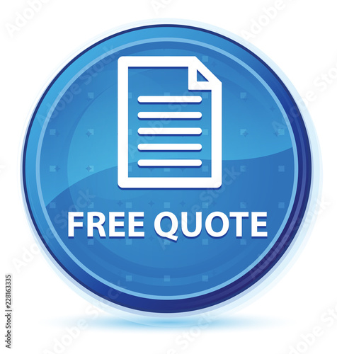 Free quote (page icon) midnight blue prime round button