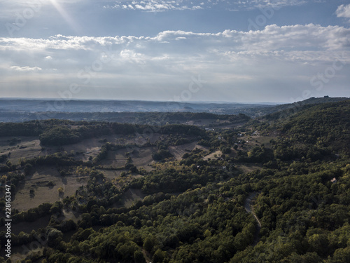 La campagne de Corrèze près de Collonges-la-Rouge