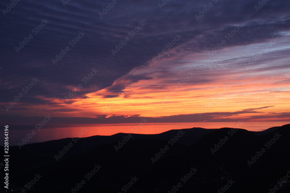 sunset over Budva 1