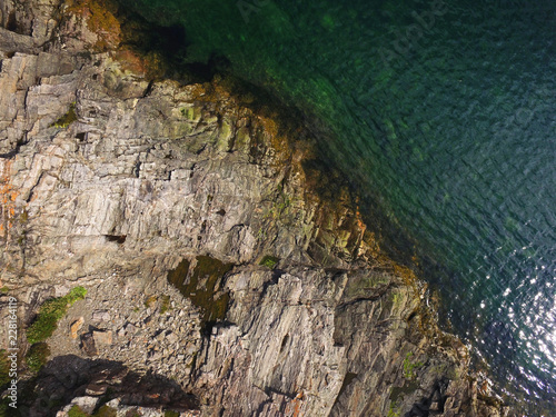 Aerial view of coastlime background