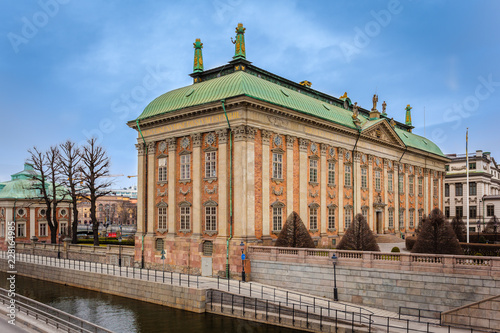 The Riddarhuset or House of Nobility in Gamla Stan (old town), Stockholm, Sweden