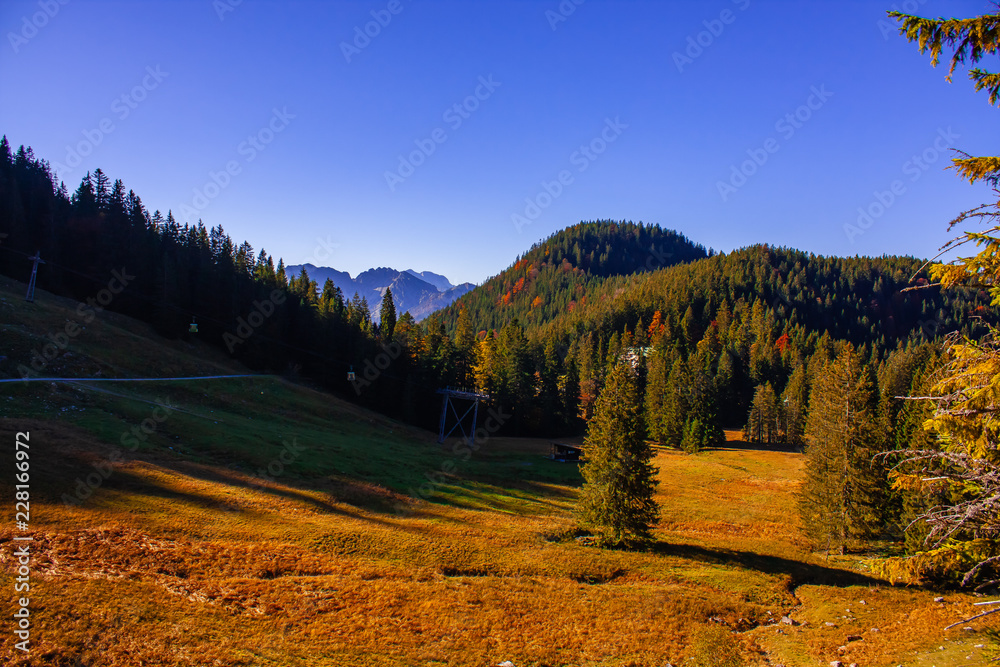 The joy of autumn colors in the Bavarian mountains. The joy of autumn colors in the Bavarian mountains.