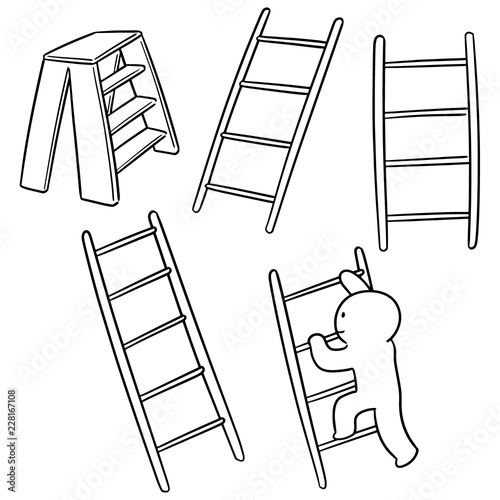 vector set of ladders