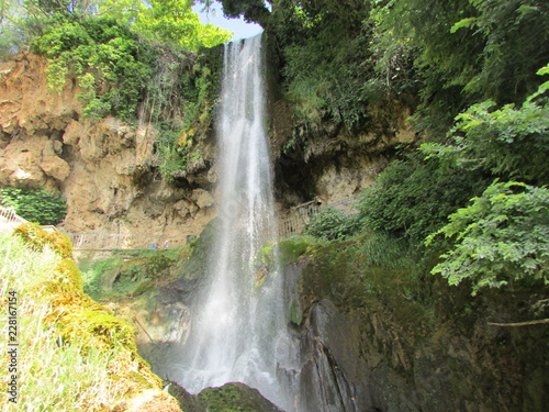 Forest waterfall Great Buk, Serbia