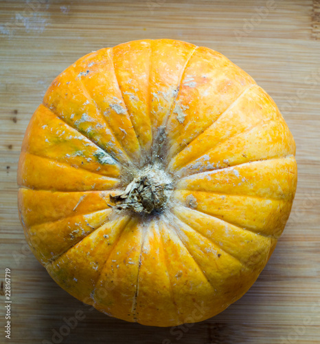 Wallpaper Mural pumpkin on the wooden background Torontodigital.ca