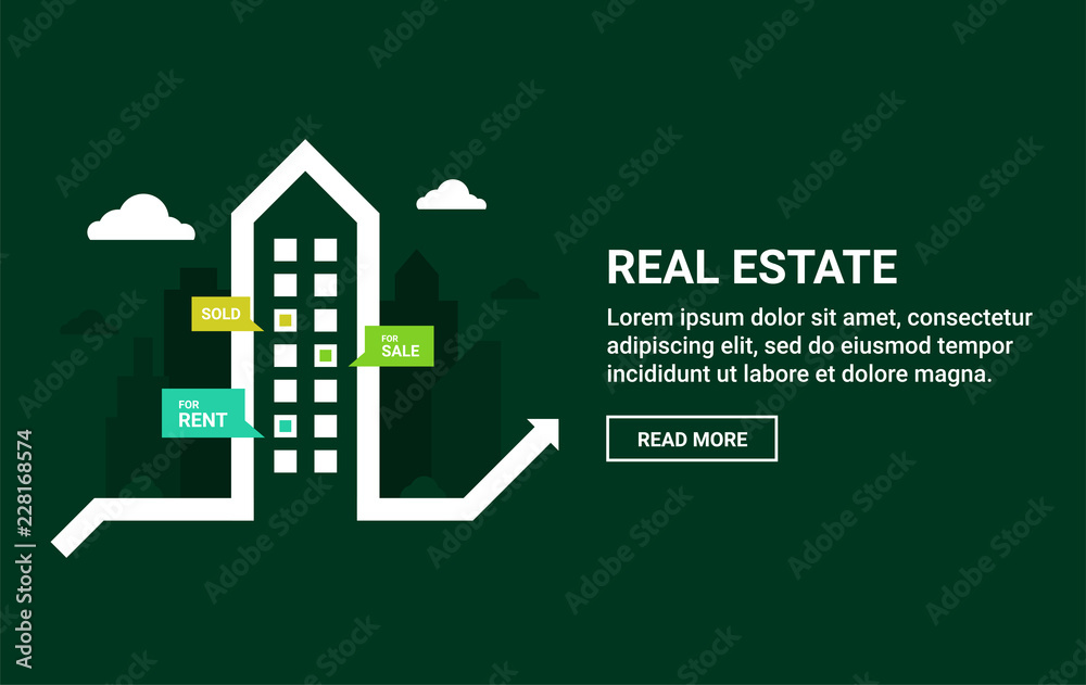 Real estate graphic design for website headers and social media Real estate graphic design for website headers and social media