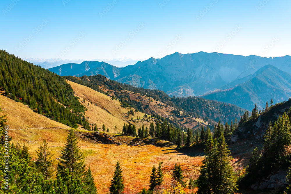 The joy of autumn colors in the Bavarian mountains.