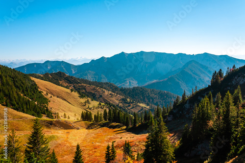The joy of autumn colors in the Bavarian mountains. © Caius