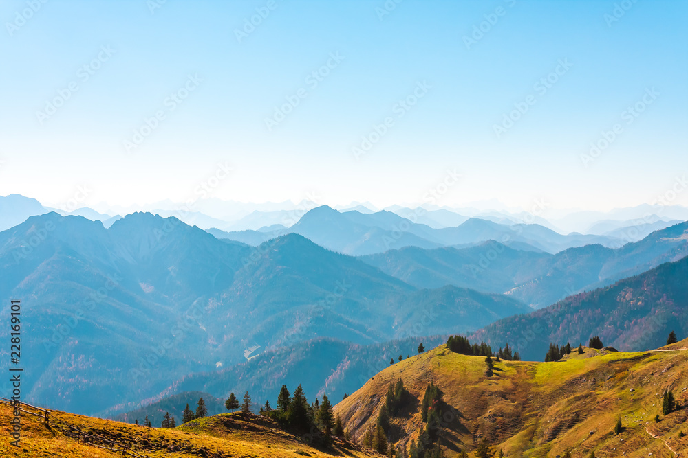 The joy of autumn colors in the Bavarian mountains.