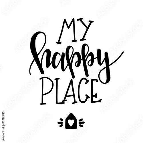 Hand drawn typography poster. Conceptual handwritten phrase Home and Family T shirt hand lettered calligraphic design. Inspirational vector