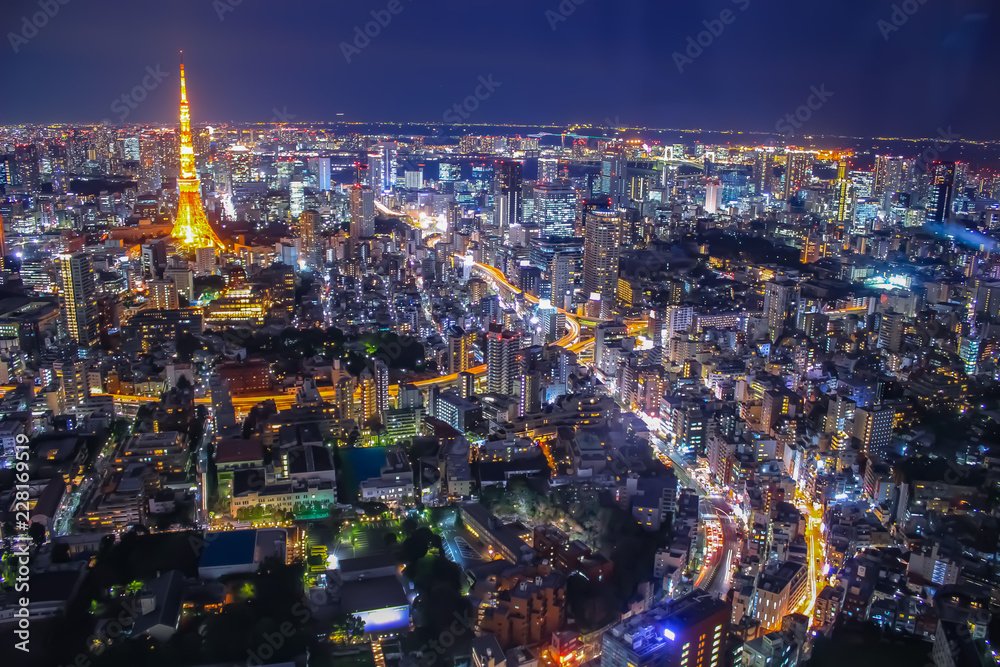 Fototapeta premium Tokyo Roppongi Hills Sky Deck