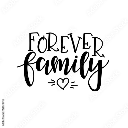 Hand drawn typography poster. Conceptual handwritten phrase Home and Family T shirt hand lettered calligraphic design. Inspirational vector