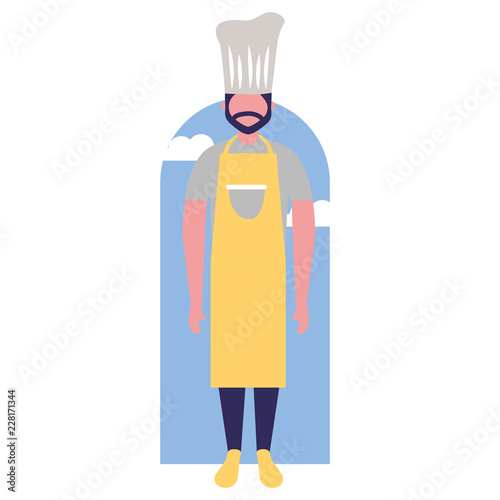 chief cooking male character professional