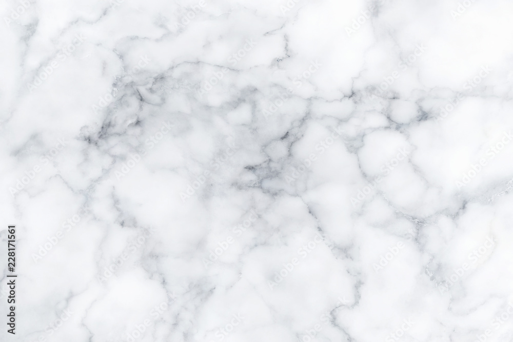 White marble texture with natural pattern for background, design or artwork