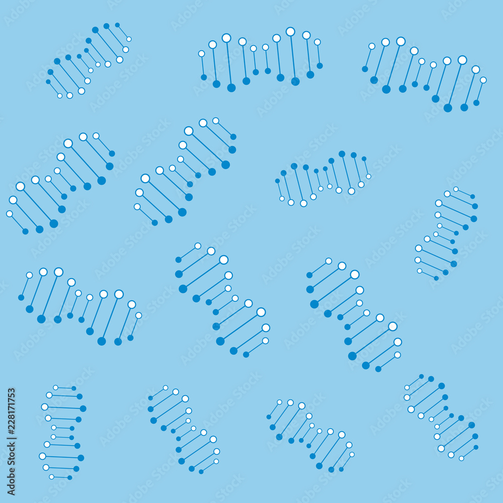 Obraz premium dna molecule scientific medical pattern
