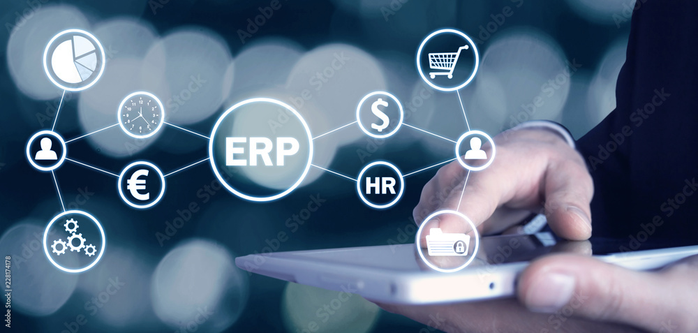 Enterprise resource planning. Business concept Enterprise resource planning. Business concept