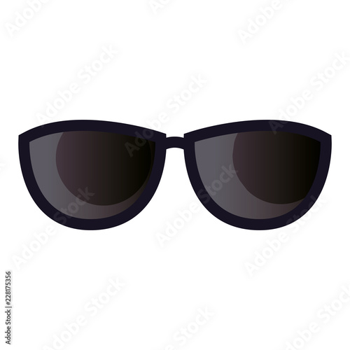 hipster glasses accessory on white background