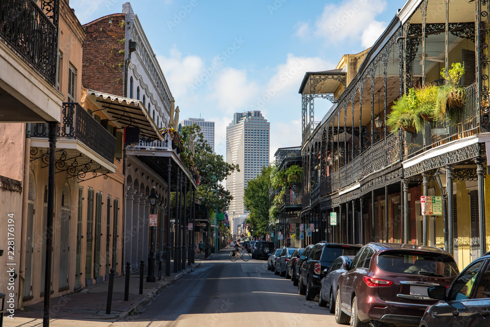 The beautful French Quarter in New Orleans, Louisiana