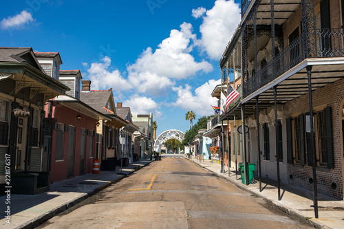 Tableau sur toile The beautful French Quarter in New Orleans, Louisiana