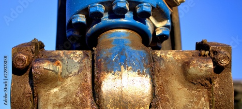 old pipes and valves