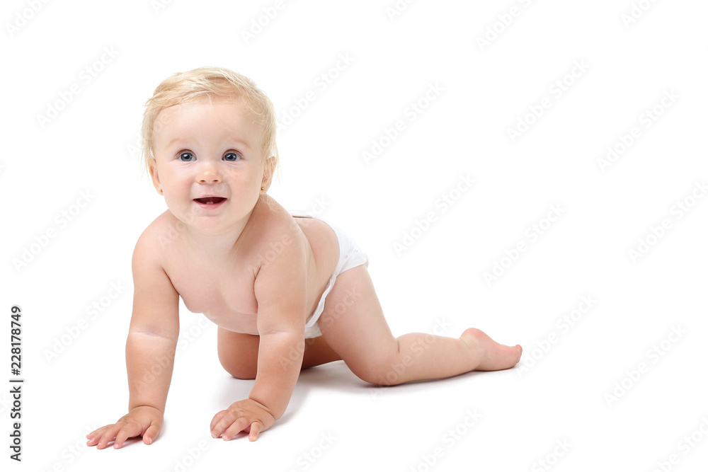 Baby girl isolated on white background Baby girl isolated on white background
