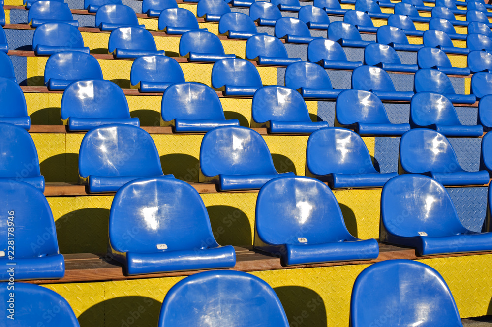 Naklejka premium empty stadium seats
