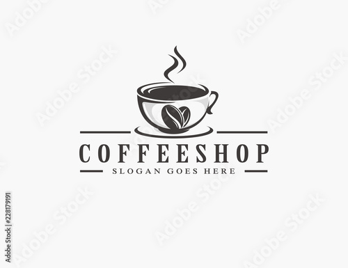 Coffee, coffee shop logo template