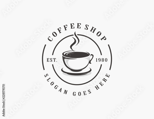 Coffee, coffee shop logo template