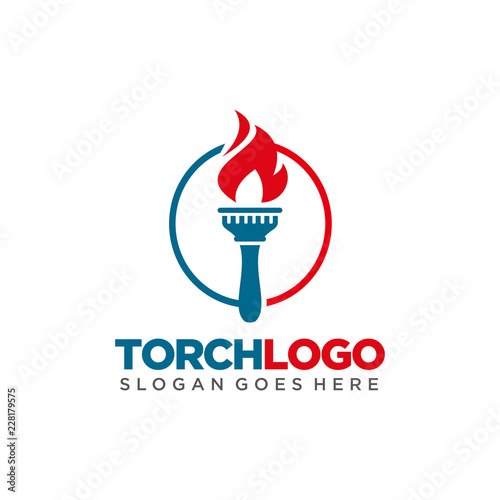 Torch logo template