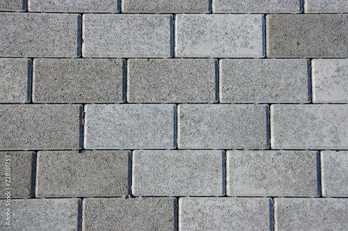 Obraz na płótnie Stone pavement in perspective. Stone pavement texture w salonie