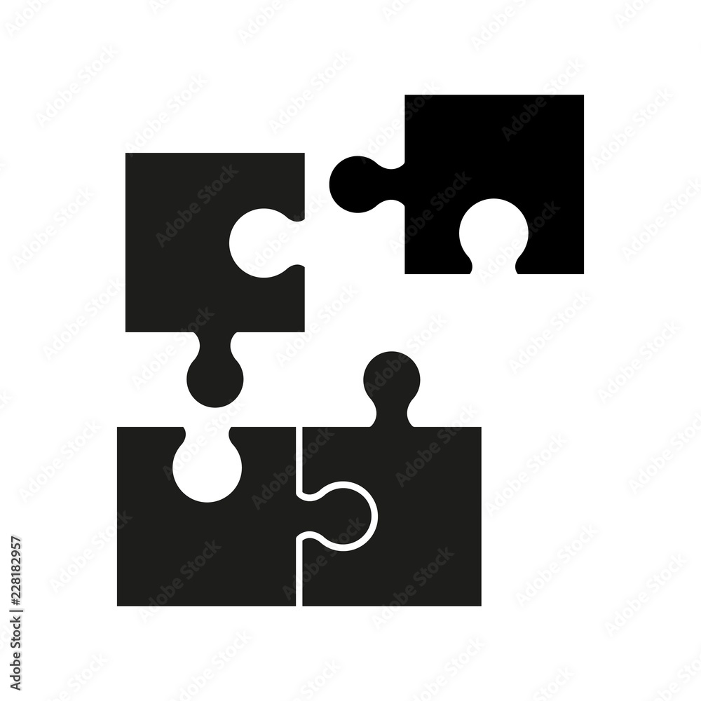 Puzzel of black icons good game skill Puzzel of black icons good game skill